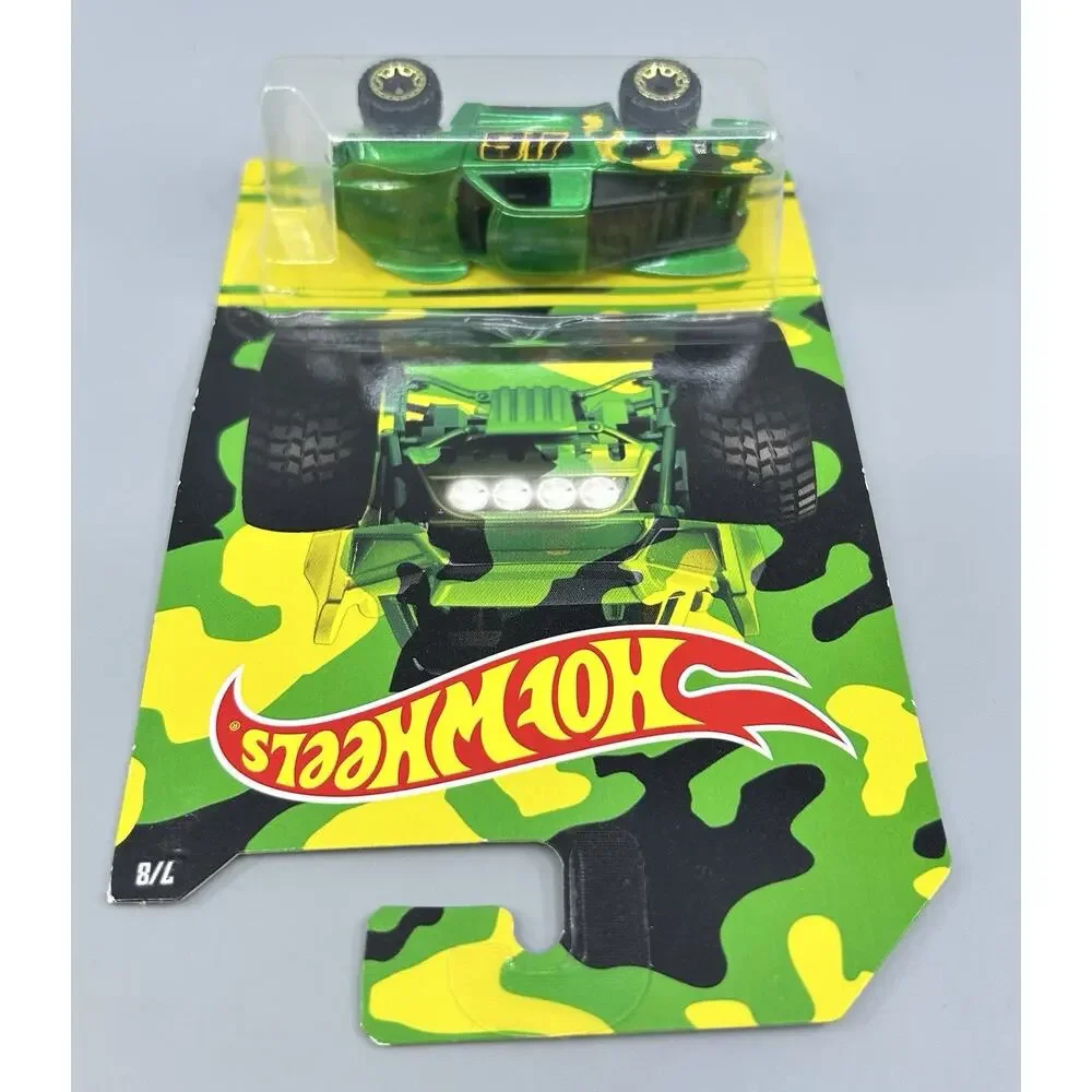 Hot Wheels BAJA TRUCK Camouflage Series 7/8 Green Yellow 1:64 Diecast Mattel NOC